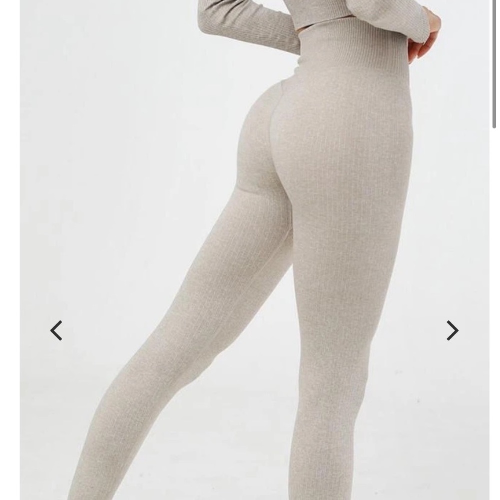 THREE COLORS SET MAYZIA Ribbed Seamless Legging